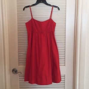 Red casual mini dress